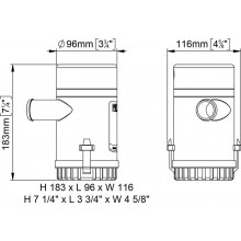 UP2000 Pompa Immersione 12V