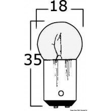 Lampadina Bipolare Con Sfera Piccola - 5W/24V