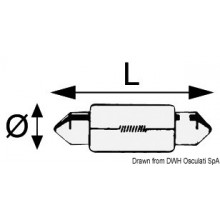 Lampadina A Siluro - 10W/12V (L. 37mm)