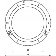 Oblò Apribile In Ottone Cromato Con Specchio (300x205 mm)