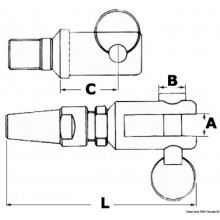 Terminale Inox A Forcella Ø 4 Mm