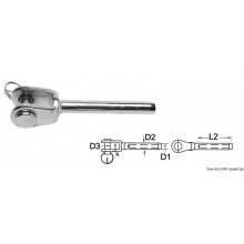 Terminale A Pressare Inox A Forcella Ø 5 Mm