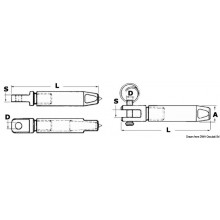 Terminale Inox Per Cavo Parafil A Forcella Ø 7 Mm