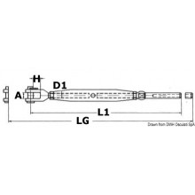 Tenditore Inox A Pressare 6 Mm