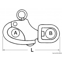 Moschettone Inox Per Spinnaker 70 Mm