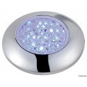 Plafoniera Cromata Da Incasso Led Luce Blu